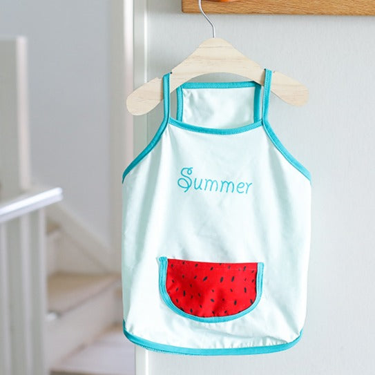 Dog Summer Cotton Shirt with Pocket - Watermelon - Frenchiely