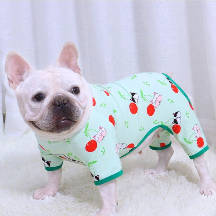 Dog Christmas Clothes Pajamas for French Bulldogs by Frenchiely 0