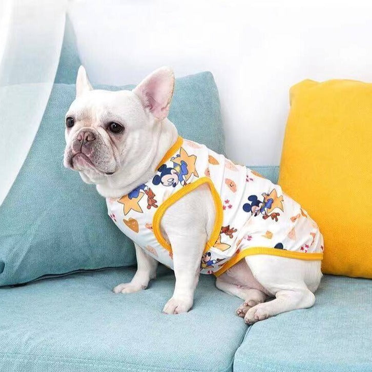 Dog Cartoon Mickey Striped Crocodile Shirts by Frenchiely