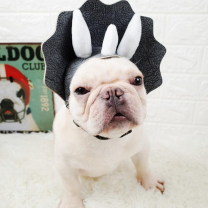 Dog Cartoon Dinosaur Hat for Medium Dogs - Frenchiely