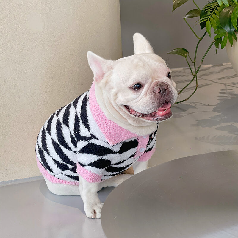 dog black and pink sweater for puppies