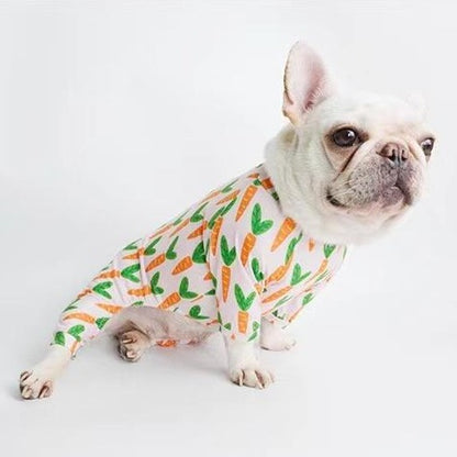 Dog Carrot Pajamas Onesie for Frenchies by Frenchiely 0