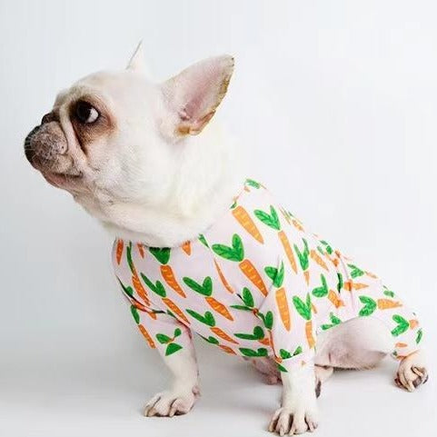 Dog Carrot Pajamas Onesie for Frenchies by Frenchiely 0