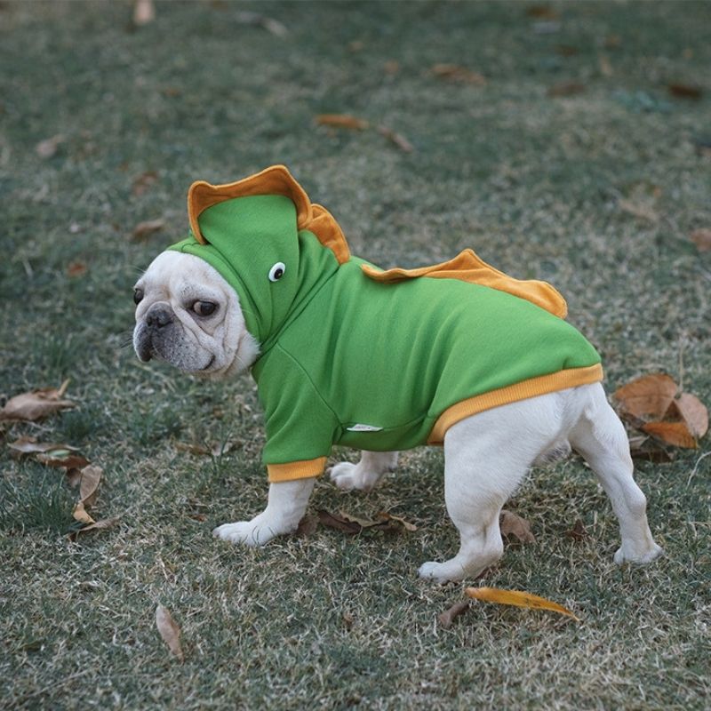 Dog Cartoon Dinosaur Hoody Coat for Medium Dogs