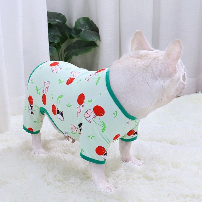 Dog Christmas Clothes Pajamas for French Bulldogs