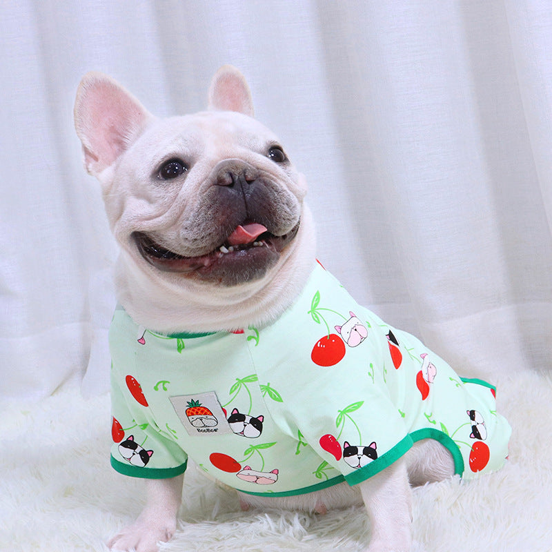 Dog Christmas Clothes Pajamas for French Bulldogs by Frenchiely 0
