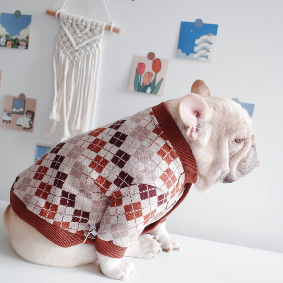 Dog Classic Stretchy Cardigan for Medium Large Dogs by Frenchiely 