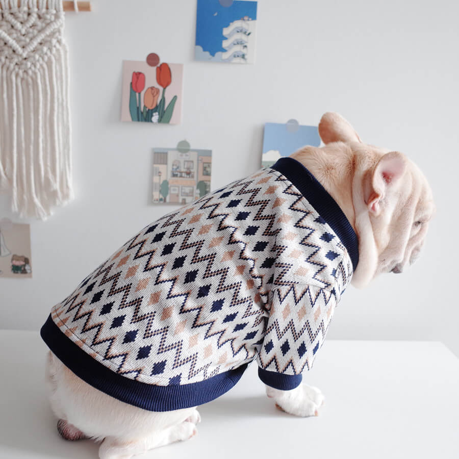 Dog Classic Stretchy Cardigan for Medium Large Dogs by Frenchiely 