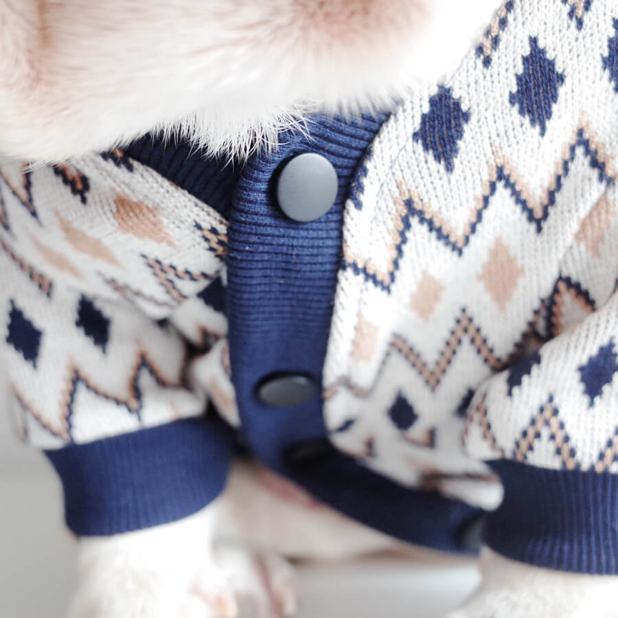 Dog Classic Stretchy Cardigan for Medium Large Dogs by Frenchiely 