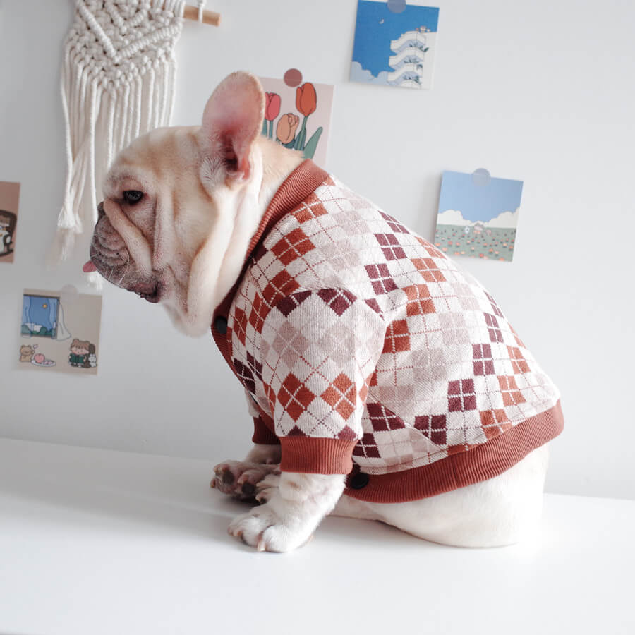 Dog Classic Stretchy Cardigan for Medium Large Dogs by Frenchiely 