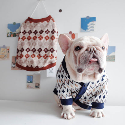 Dog Classic Stretchy Cardigan for Medium Large Dogs by Frenchiely 
