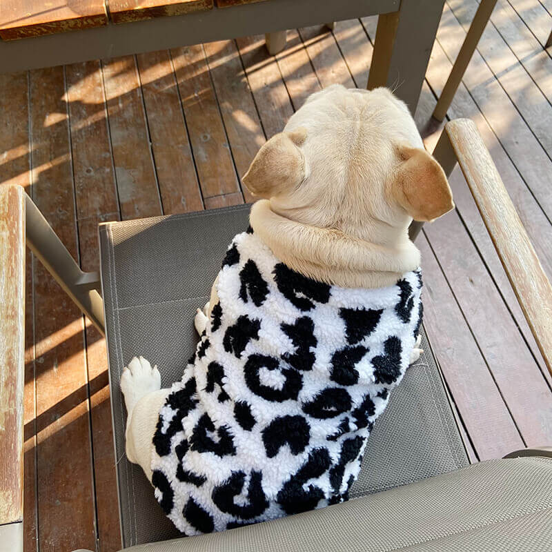 Dog Cow Winter Jacket Coat for French Bulldogs by Frenchiely 01