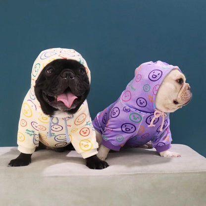 Dog Emoji Winter Hoodie for Frenchies by Frenchiely 0