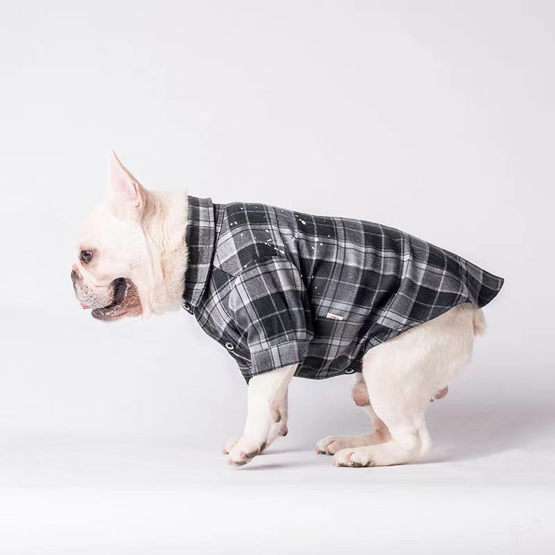 FRENCHIELY Dog Plaid Buffalo Shirt for Small Medium Dogs 0