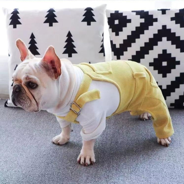 Dog Winter Flexible Jumpsuit Overall with Pocket - Frenchiely