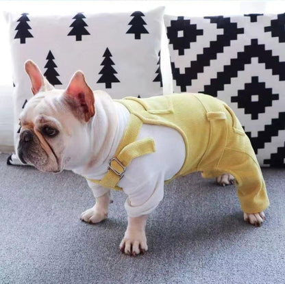 Dog Winter Flexible Jumpsuit Overall with Pocket - Frenchiely