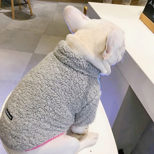 Dog Winter Fluffy Jacket Coat for Frenchies