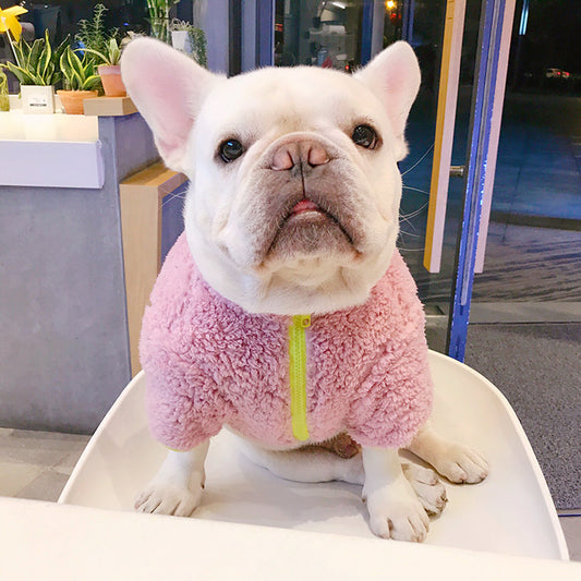 Dog Winter Fluffy Jacket Coat for Frenchies