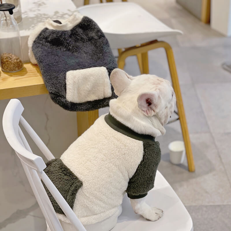 Dog Winter Warm Pullover Sweater with Pocket by Frenchiely 