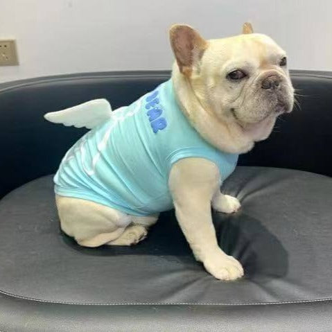 Dog Shirt with Angel Wing by Frenchiely 