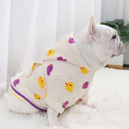 Dog Winter Warm Cartoon Duck Hoodie Coat by Frenchiely 
