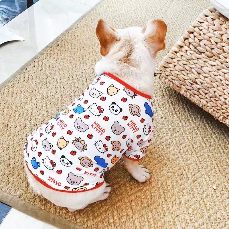 French Bulldog Cartoon Summer T-shirt - Frenchiely