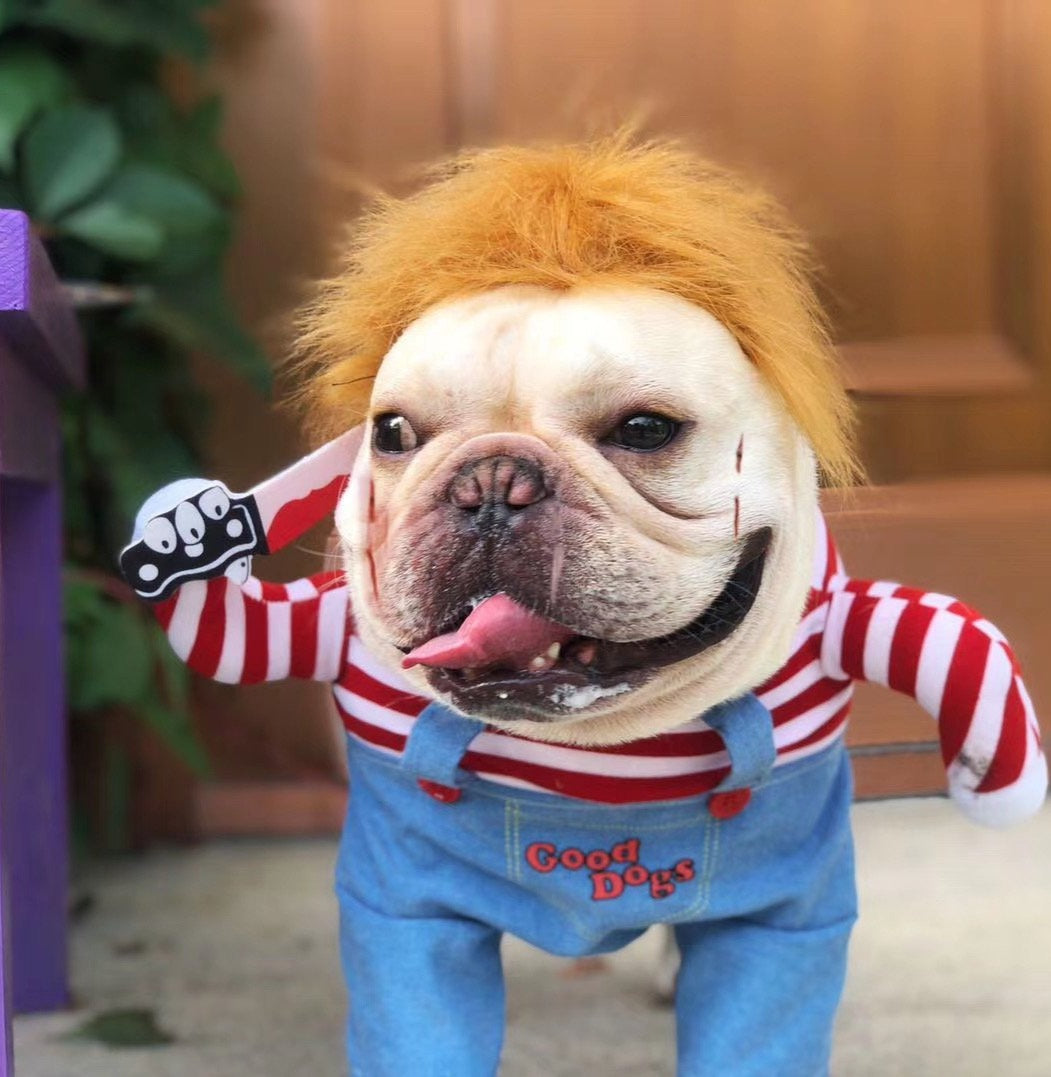 Deadly Doll Dog Costume for Medium Sized Dogs - Frenchiely