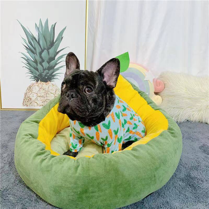 Frenchiely Dog Carrot Pajamas Onesie for Frenchies 0