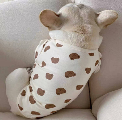 Frenchiely Dog Cartoon Bear Spring Shirt Pullover for french bulldog 0
