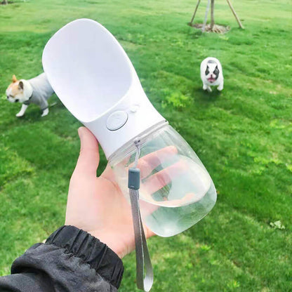Dog Portable Water Drinking Bottle Bowl Outdoor Feeder - Frenchiely