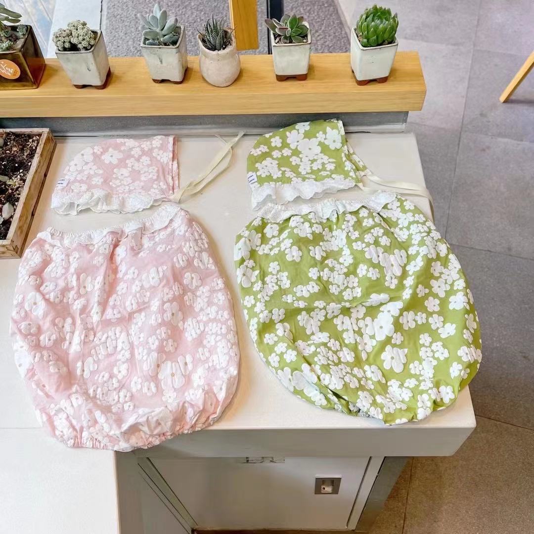 Frenchiely Dog Spring Summer Floral Shirt with Lace Hat for french bulldog 0