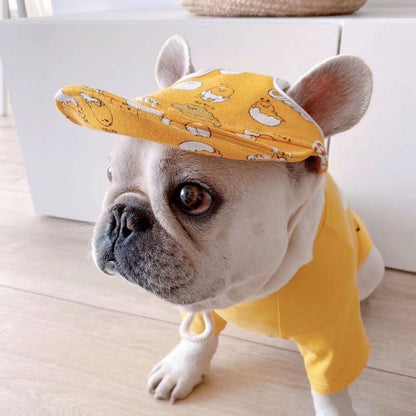 Cartoon Dog Sun Protective Hat for Frenchies - Frenchiely