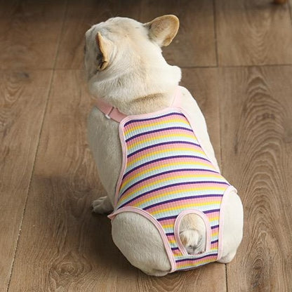 Frenchiely Female Dog Heat Sanitary Striped Pants Panties 0