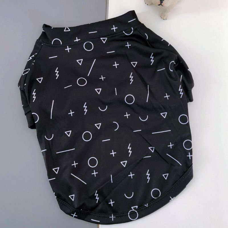 Stylish Black Flexible Dog Summer Mesh Shirt - Frenchiely