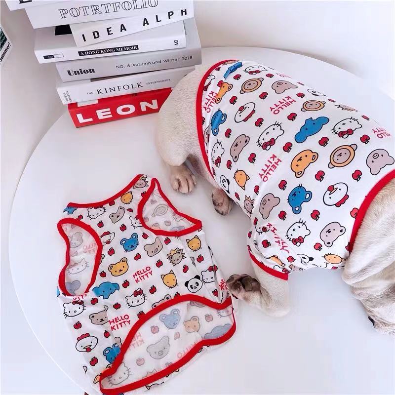 Dog Kitty Summer T-shirt - Frenchiely