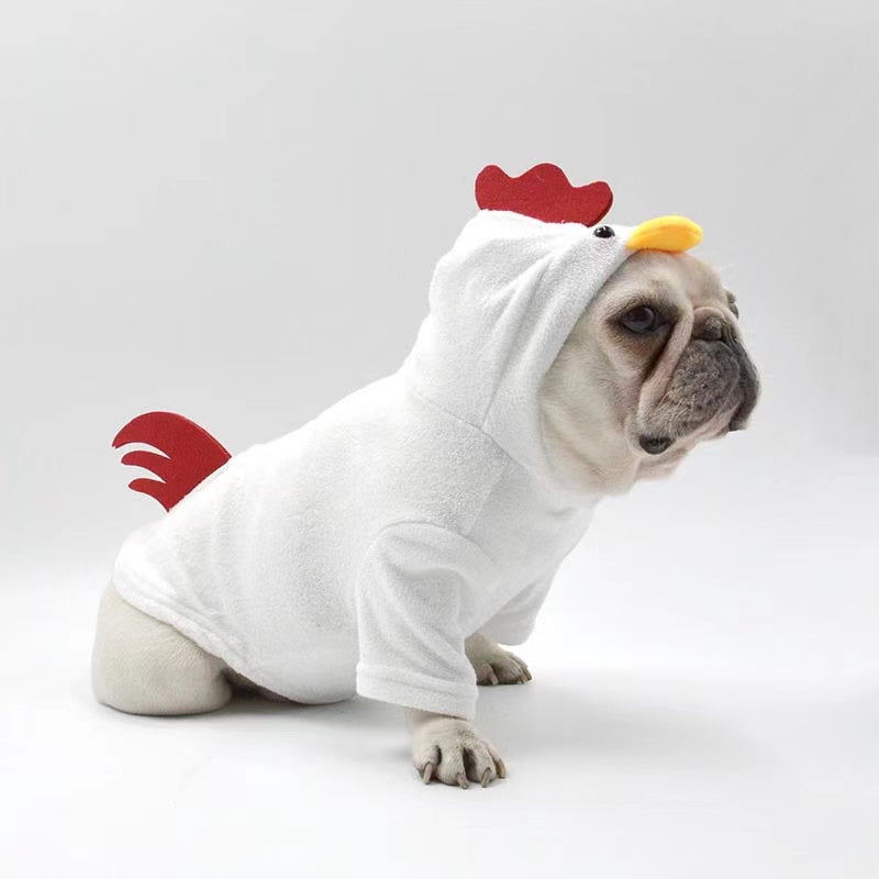 dog rooster costume for french bulldogs