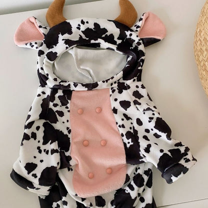 French Bulldog Halloween Cow Costume by Frenchiely 