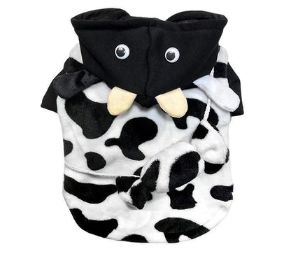 French Bulldog Halloween Cow Costumes with Bag Attached