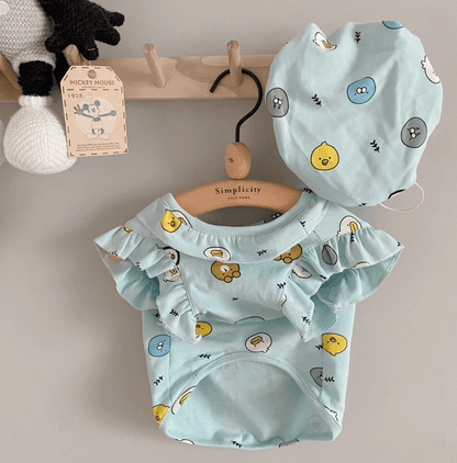 Frenchiely French Bulldog Pajamas PJs with Hat 1
