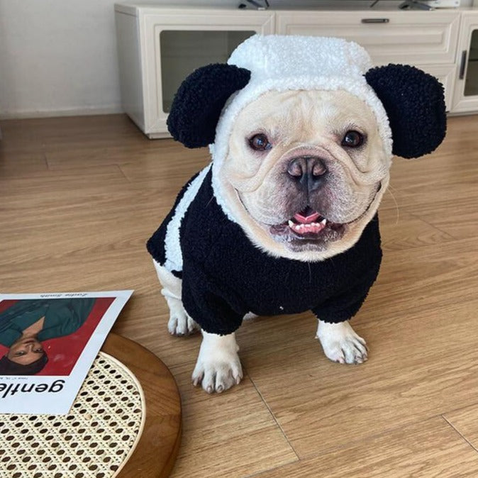 Frenchiely French Bulldog Panda Costume by Frenchiely