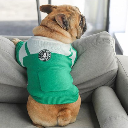 Frenchiely Funny Dog Sweater Starfucks Coffee jumpers 0