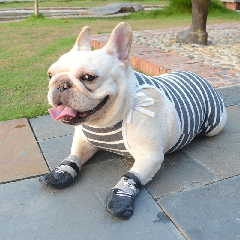 Striped Dog Period Panties Pants - Frenchiely