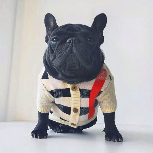 Beige Stripe Cardigan Frenchiely_Beige_Stripe_Warm_Cardigan_for_french_bulldogs_03