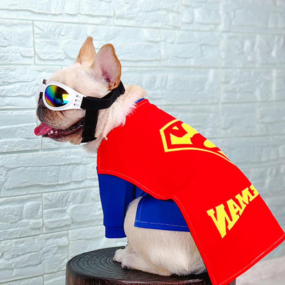 Dog Superman Cosplay Costumes For French Bulldog - Frenchiely