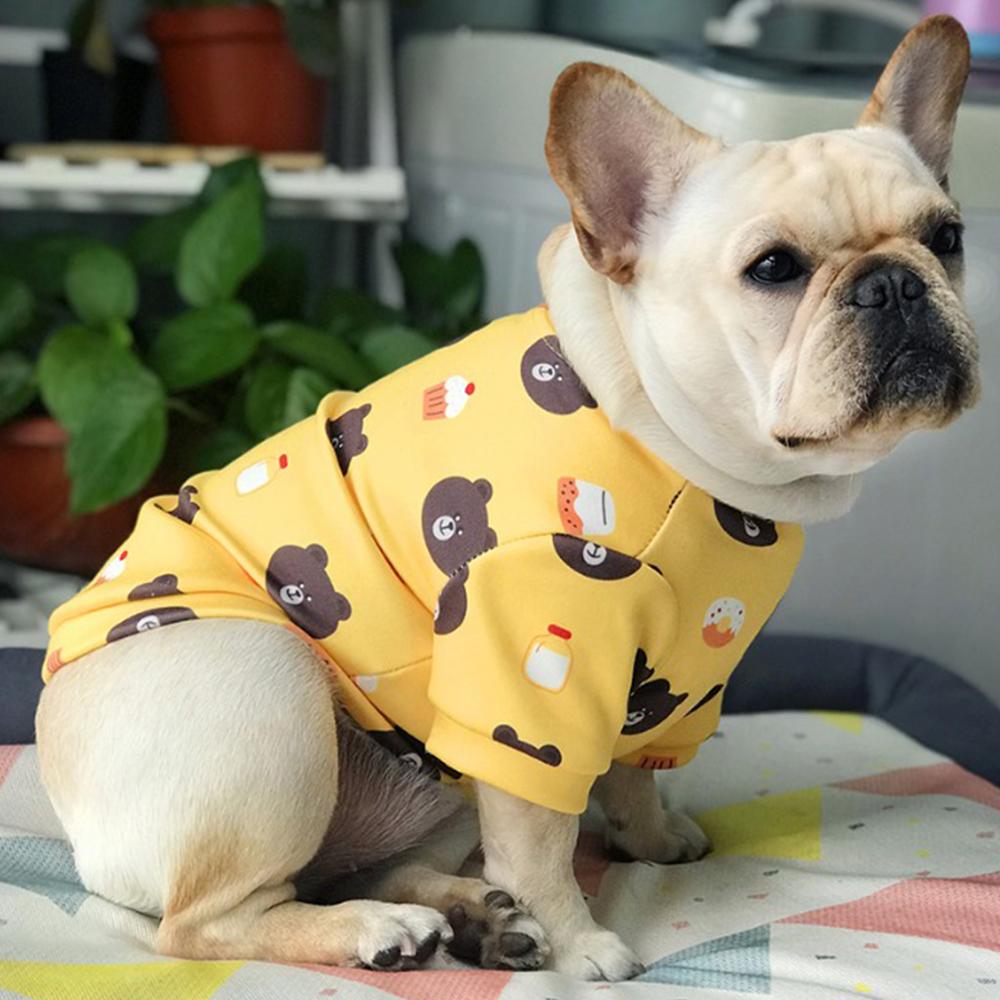 Dog Cartoon Bear Pullover Sweatshirt for Frenchies - Frenchiely