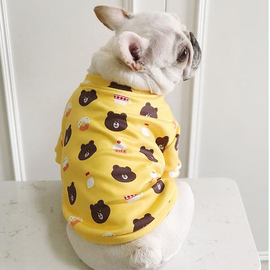 Dog Cartoon Bear Pullover Sweatshirt for Frenchies - Frenchiely