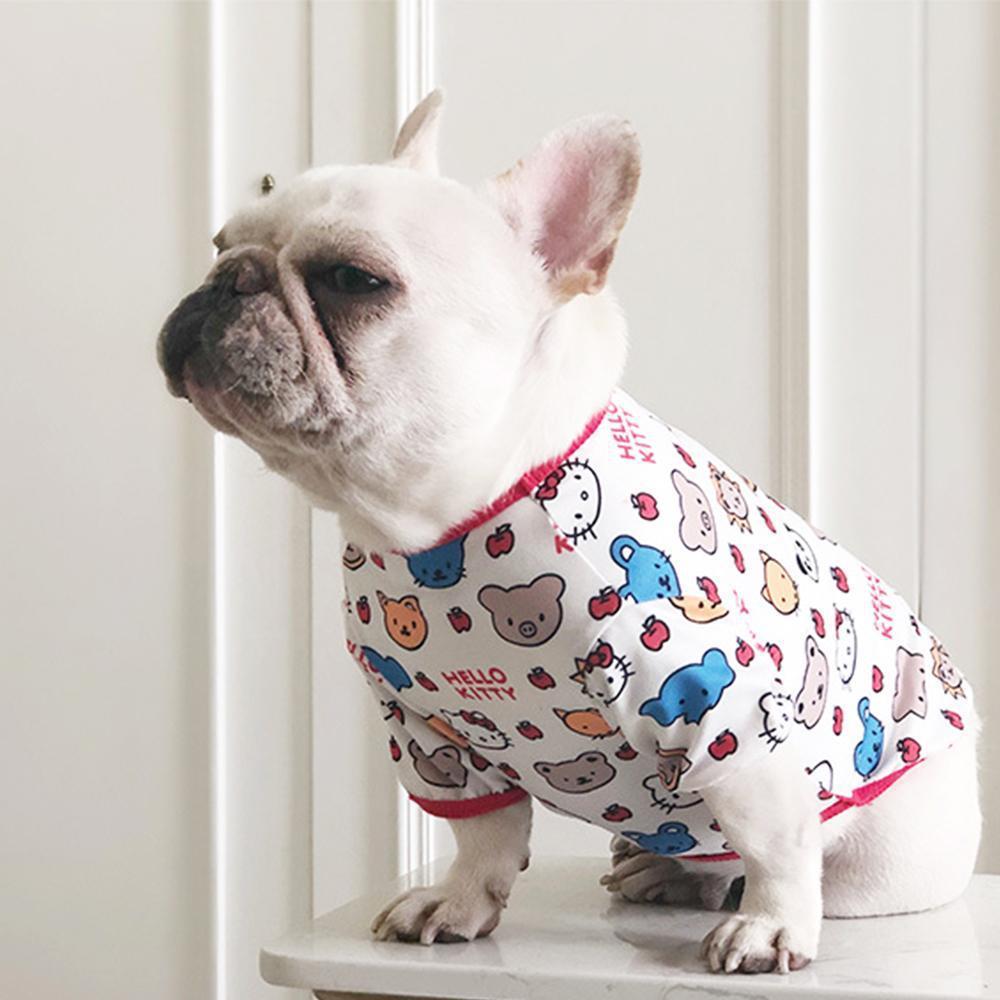 French Bulldog Cartoon Summer T-shirt - Frenchiely