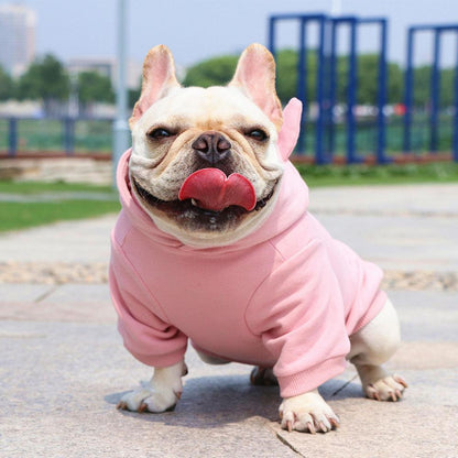 Dog Piggy Costume Pink Hoodie with Tail for Small Dogs - Frenchiely