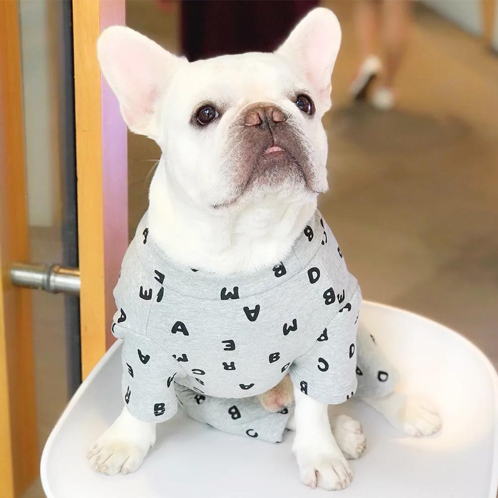 French Bulldog Onesie for Dog with Letters - Frenchiely