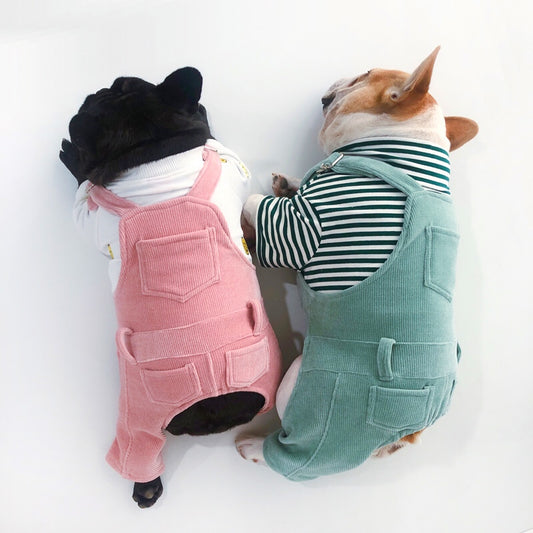 Dog Winter Flexible Jumpsuit Overall with Pocket - Frenchiely